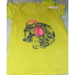 New Arizona Jeans juniors hedgehog tshirt size Large